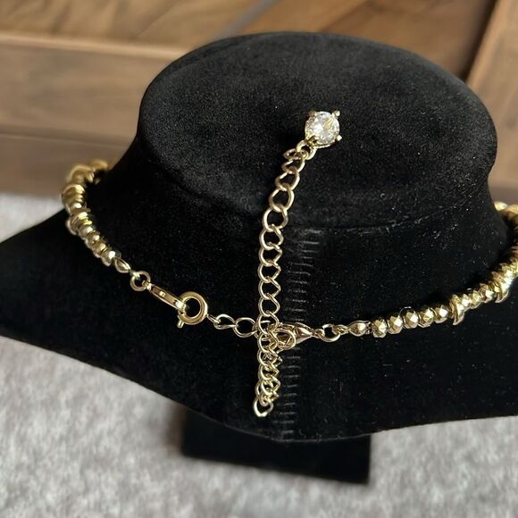 NWOT Premier Designs Gold and Stoned statement necklace - Picture 4 of 6